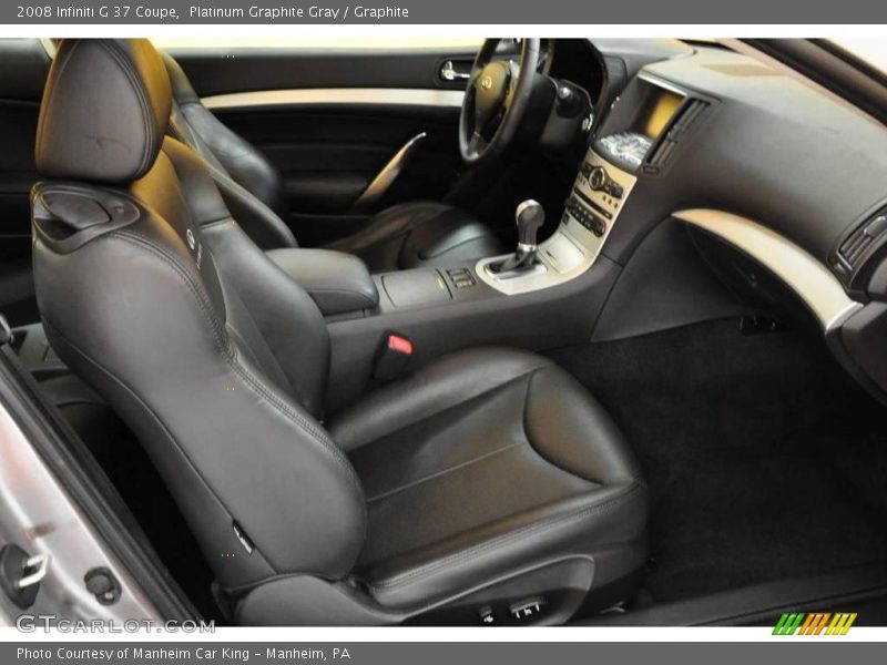 Platinum Graphite Gray / Graphite 2008 Infiniti G 37 Coupe