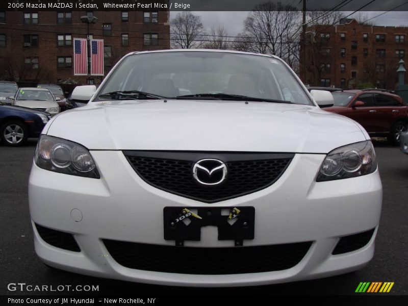 Whitewater Pearl Mica / Beige 2006 Mazda MAZDA3 i Sedan