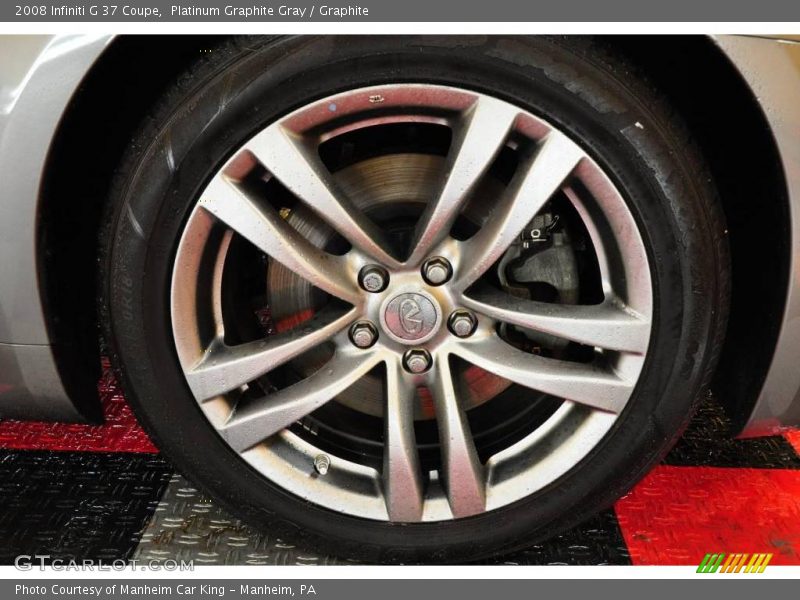 Platinum Graphite Gray / Graphite 2008 Infiniti G 37 Coupe