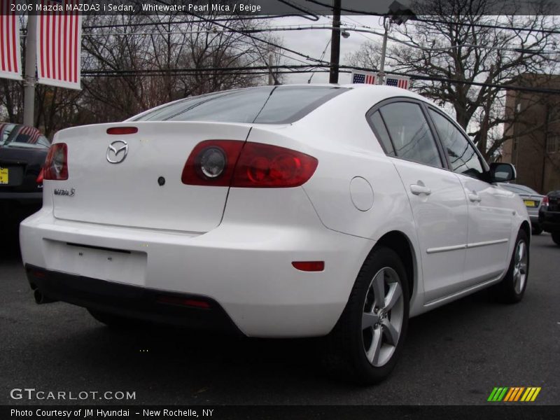 Whitewater Pearl Mica / Beige 2006 Mazda MAZDA3 i Sedan