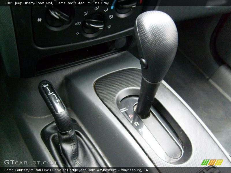 Flame Red / Medium Slate Gray 2005 Jeep Liberty Sport 4x4