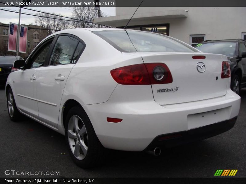 Whitewater Pearl Mica / Beige 2006 Mazda MAZDA3 i Sedan