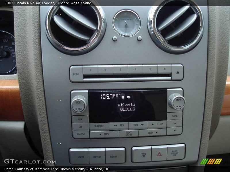 Oxford White / Sand 2007 Lincoln MKZ AWD Sedan