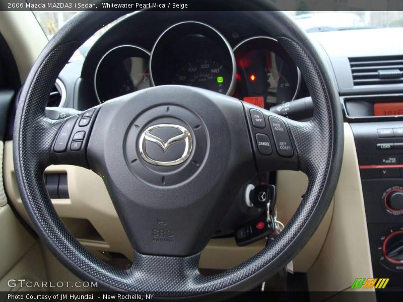 Whitewater Pearl Mica / Beige 2006 Mazda MAZDA3 i Sedan