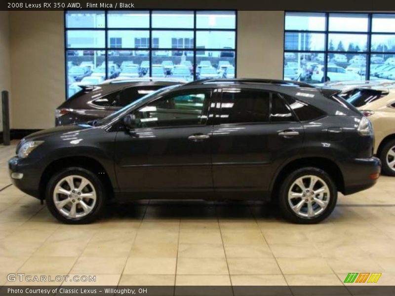Flint Mica / Black 2008 Lexus RX 350 AWD
