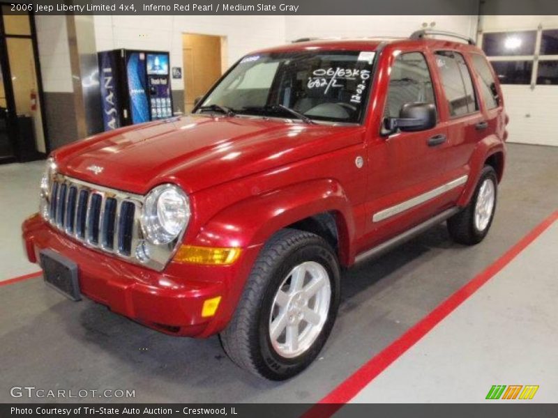 Inferno Red Pearl / Medium Slate Gray 2006 Jeep Liberty Limited 4x4