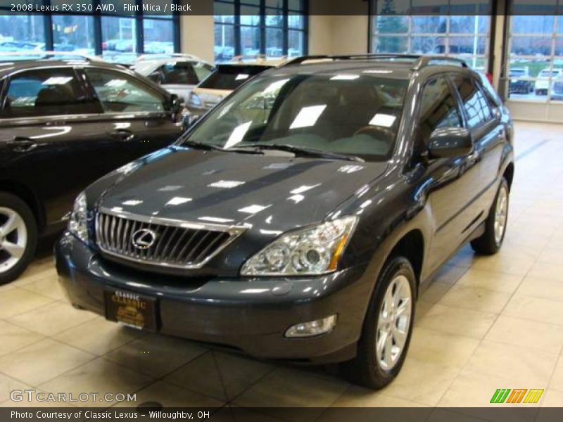 Flint Mica / Black 2008 Lexus RX 350 AWD