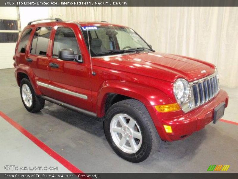 Inferno Red Pearl / Medium Slate Gray 2006 Jeep Liberty Limited 4x4