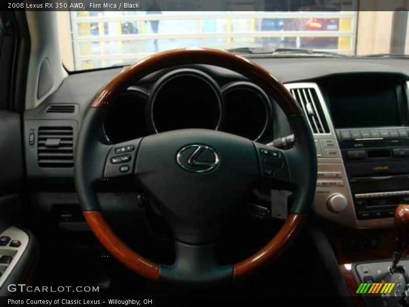 Flint Mica / Black 2008 Lexus RX 350 AWD