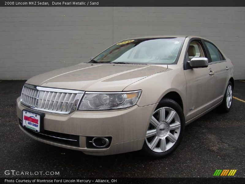 Dune Pearl Metallic / Sand 2008 Lincoln MKZ Sedan