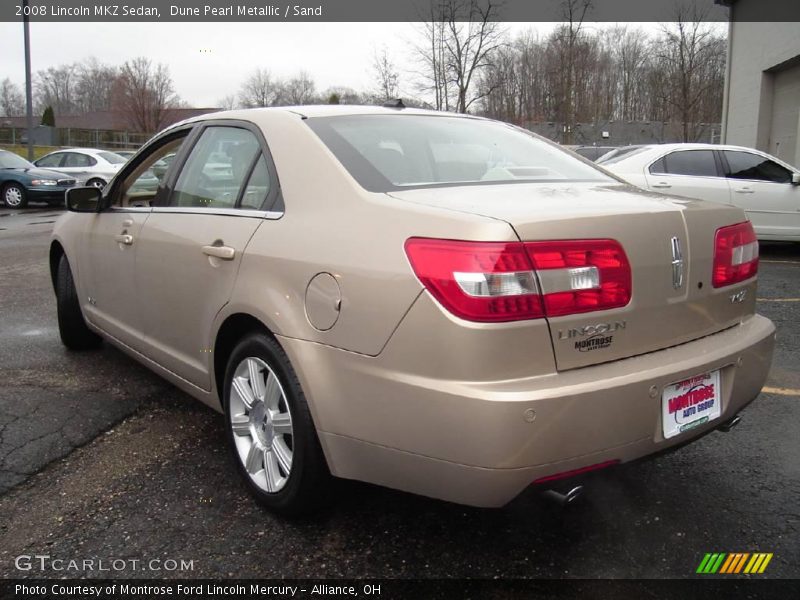 Dune Pearl Metallic / Sand 2008 Lincoln MKZ Sedan