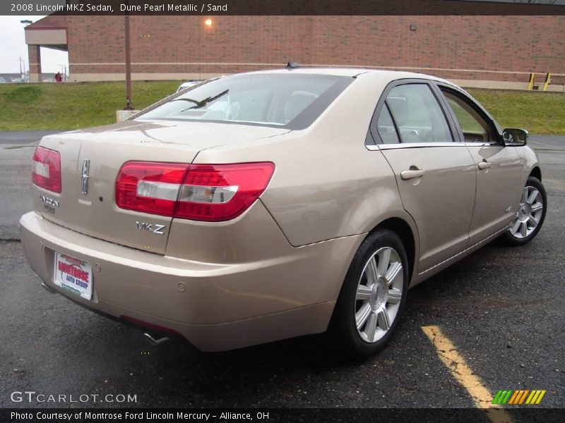 Dune Pearl Metallic / Sand 2008 Lincoln MKZ Sedan