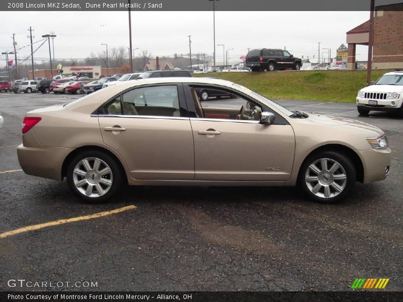 Dune Pearl Metallic / Sand 2008 Lincoln MKZ Sedan