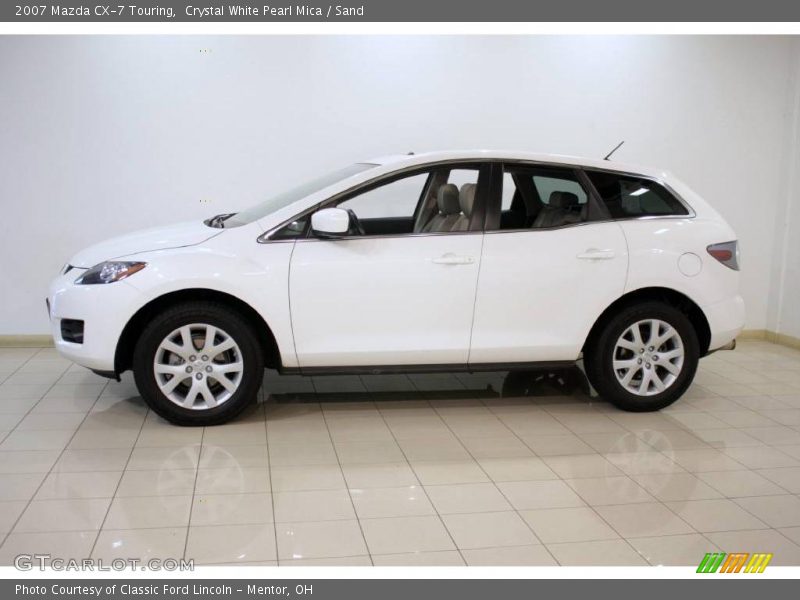 Crystal White Pearl Mica / Sand 2007 Mazda CX-7 Touring