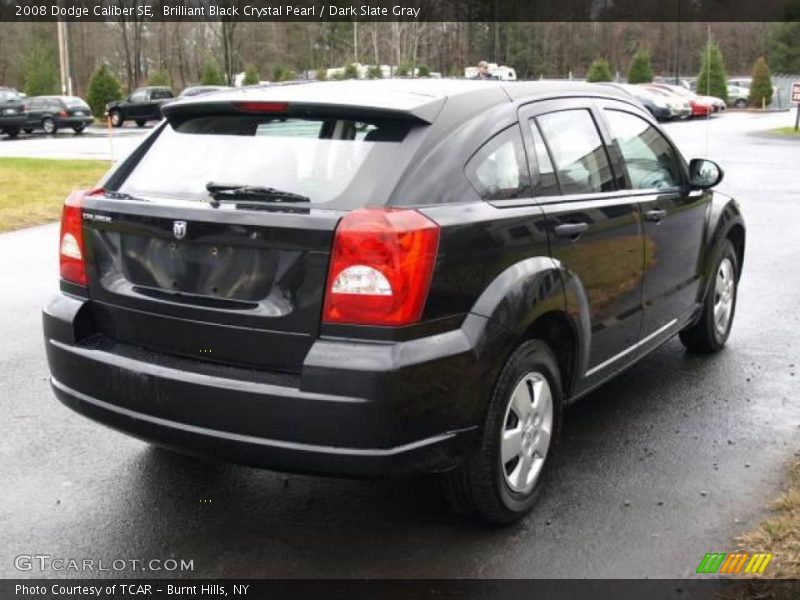 Brilliant Black Crystal Pearl / Dark Slate Gray 2008 Dodge Caliber SE