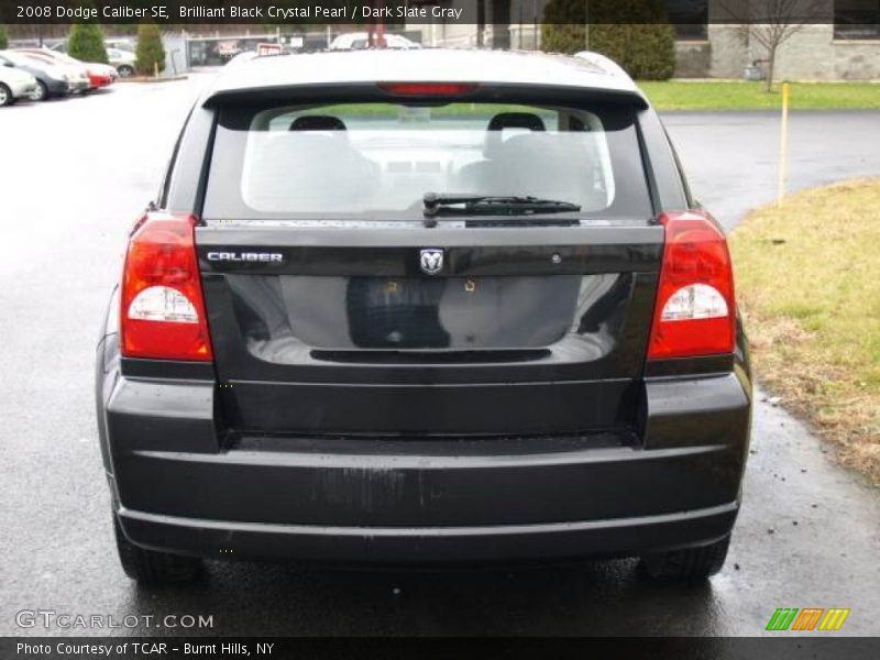Brilliant Black Crystal Pearl / Dark Slate Gray 2008 Dodge Caliber SE