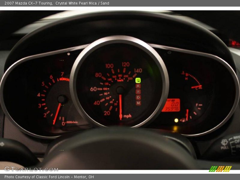Crystal White Pearl Mica / Sand 2007 Mazda CX-7 Touring