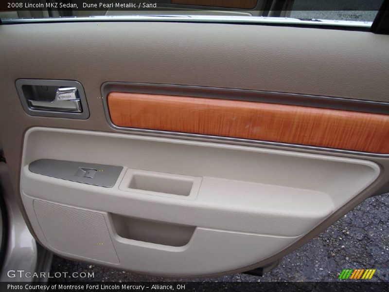 Dune Pearl Metallic / Sand 2008 Lincoln MKZ Sedan