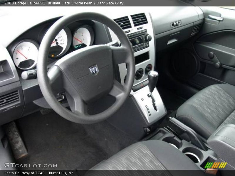 Brilliant Black Crystal Pearl / Dark Slate Gray 2008 Dodge Caliber SE