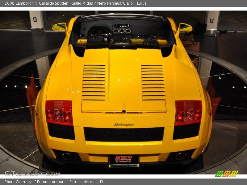 Giallo Midas / Nero Perseus/Giallo Taurus 2008 Lamborghini Gallardo Spyder
