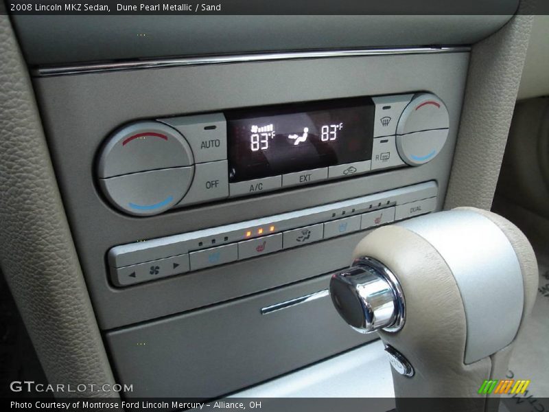 Dune Pearl Metallic / Sand 2008 Lincoln MKZ Sedan