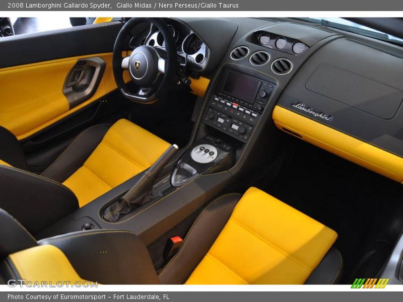 Giallo Midas / Nero Perseus/Giallo Taurus 2008 Lamborghini Gallardo Spyder