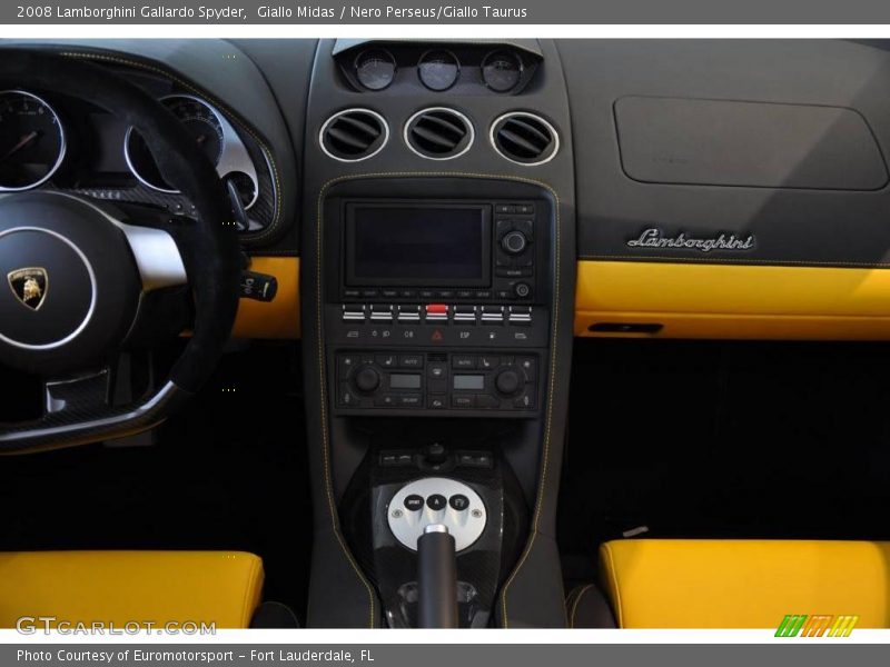 Giallo Midas / Nero Perseus/Giallo Taurus 2008 Lamborghini Gallardo Spyder