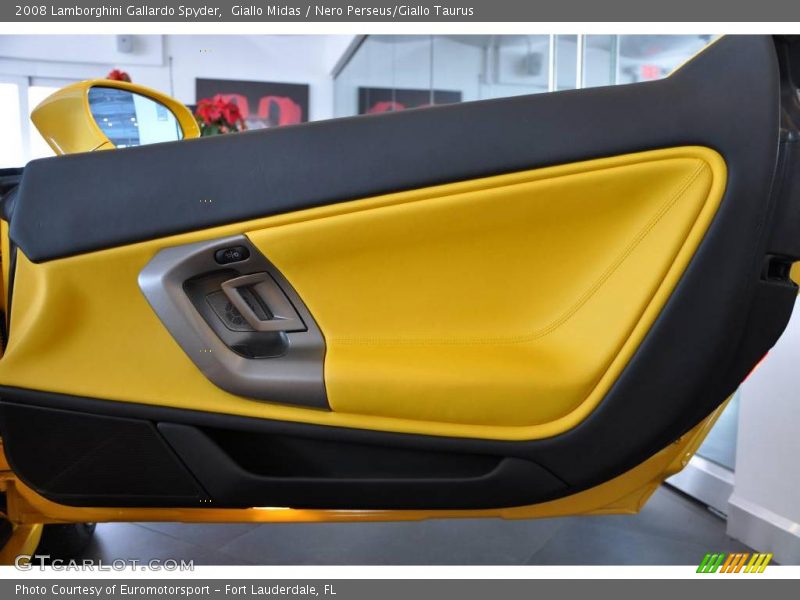 Giallo Midas / Nero Perseus/Giallo Taurus 2008 Lamborghini Gallardo Spyder