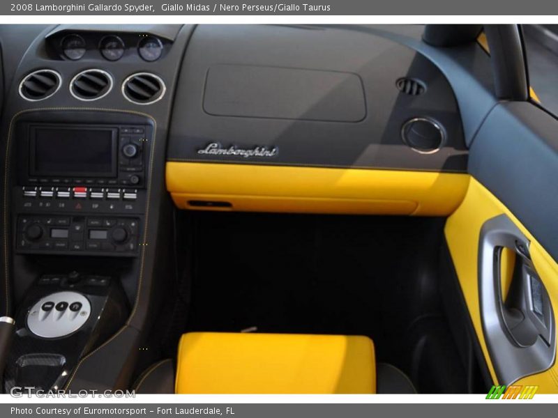 Giallo Midas / Nero Perseus/Giallo Taurus 2008 Lamborghini Gallardo Spyder