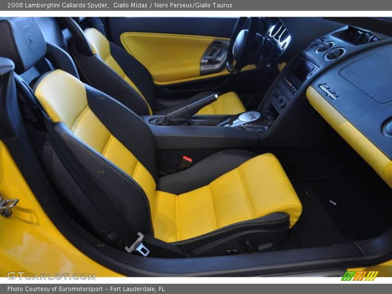 Giallo Midas / Nero Perseus/Giallo Taurus 2008 Lamborghini Gallardo Spyder