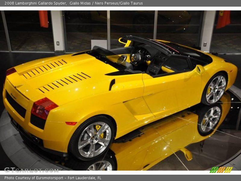 Giallo Midas / Nero Perseus/Giallo Taurus 2008 Lamborghini Gallardo Spyder