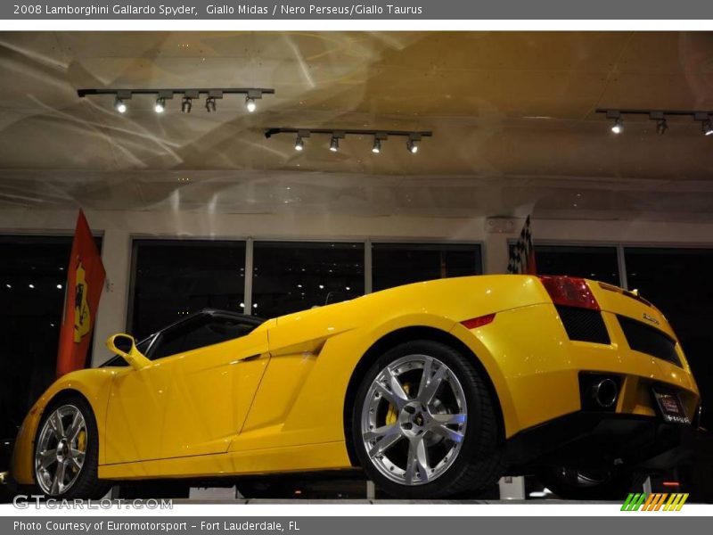 Giallo Midas / Nero Perseus/Giallo Taurus 2008 Lamborghini Gallardo Spyder