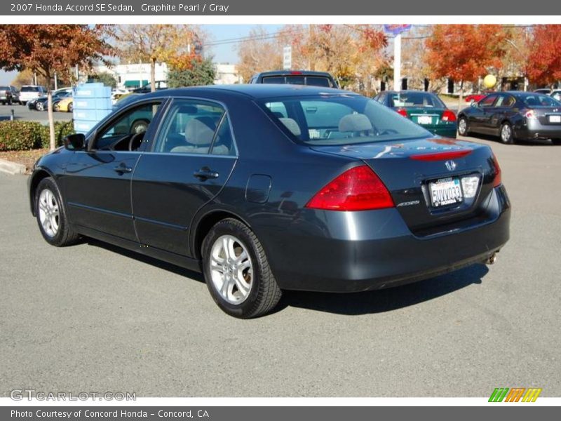 Graphite Pearl / Gray 2007 Honda Accord SE Sedan