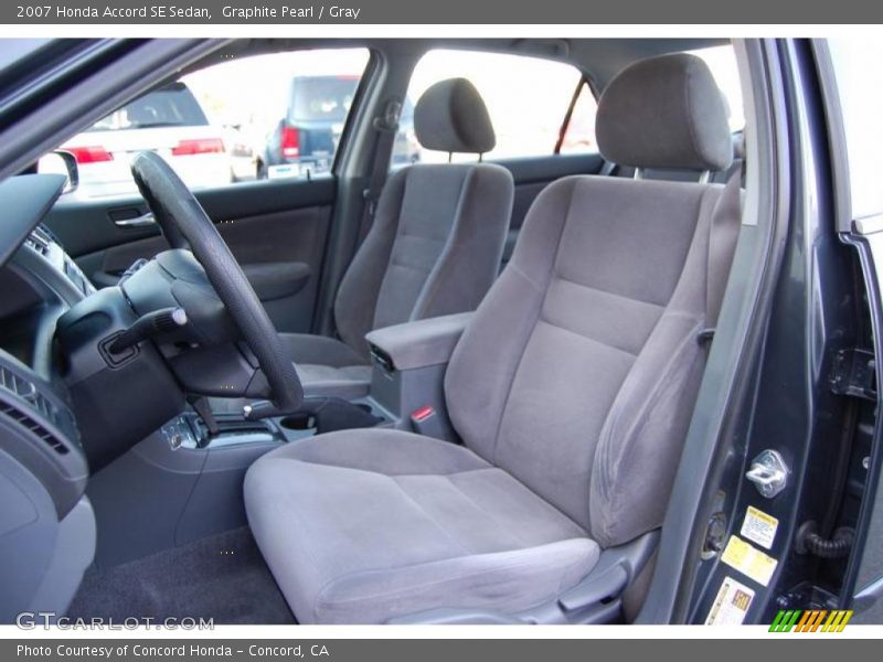 Graphite Pearl / Gray 2007 Honda Accord SE Sedan