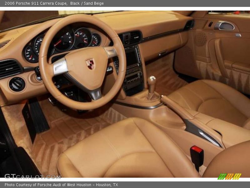 Black / Sand Beige 2006 Porsche 911 Carrera Coupe
