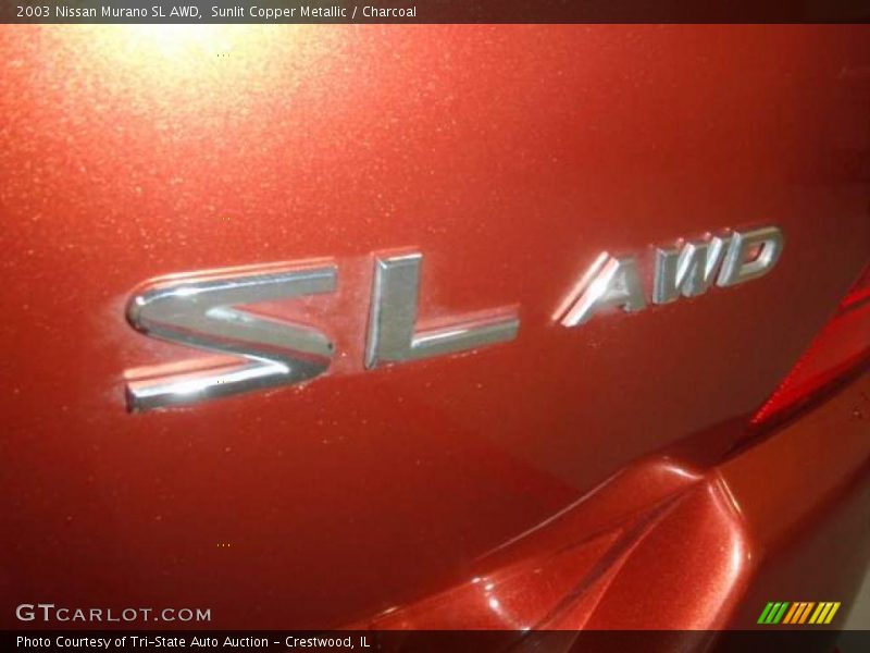 Sunlit Copper Metallic / Charcoal 2003 Nissan Murano SL AWD