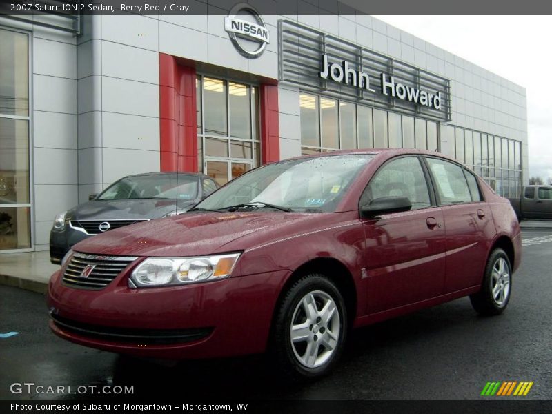 Berry Red / Gray 2007 Saturn ION 2 Sedan