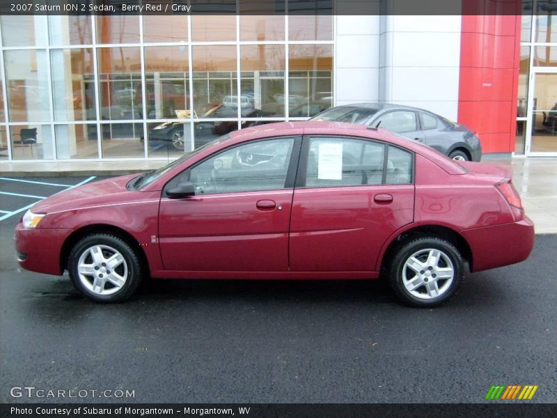 Berry Red / Gray 2007 Saturn ION 2 Sedan