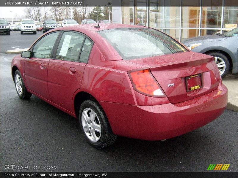 Berry Red / Gray 2007 Saturn ION 2 Sedan