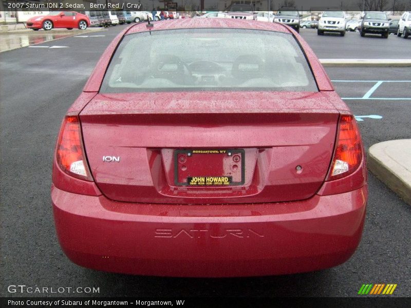 Berry Red / Gray 2007 Saturn ION 2 Sedan