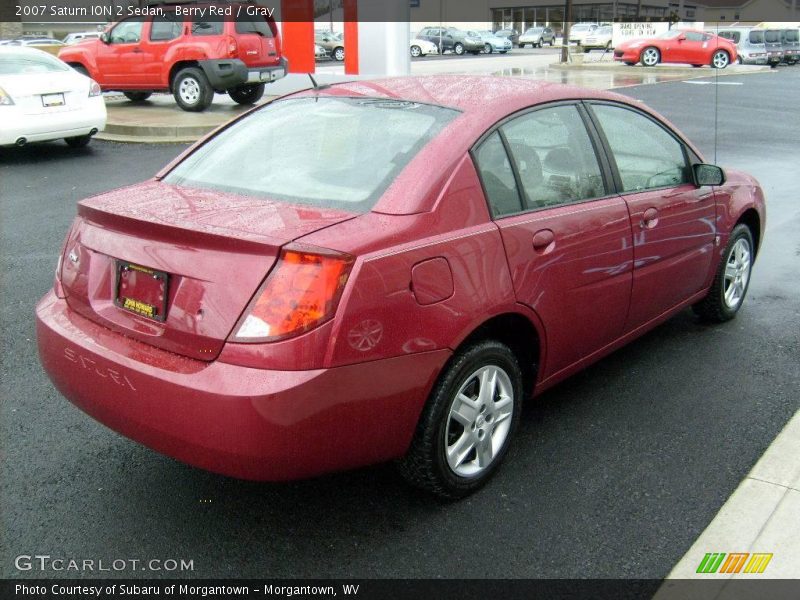 Berry Red / Gray 2007 Saturn ION 2 Sedan