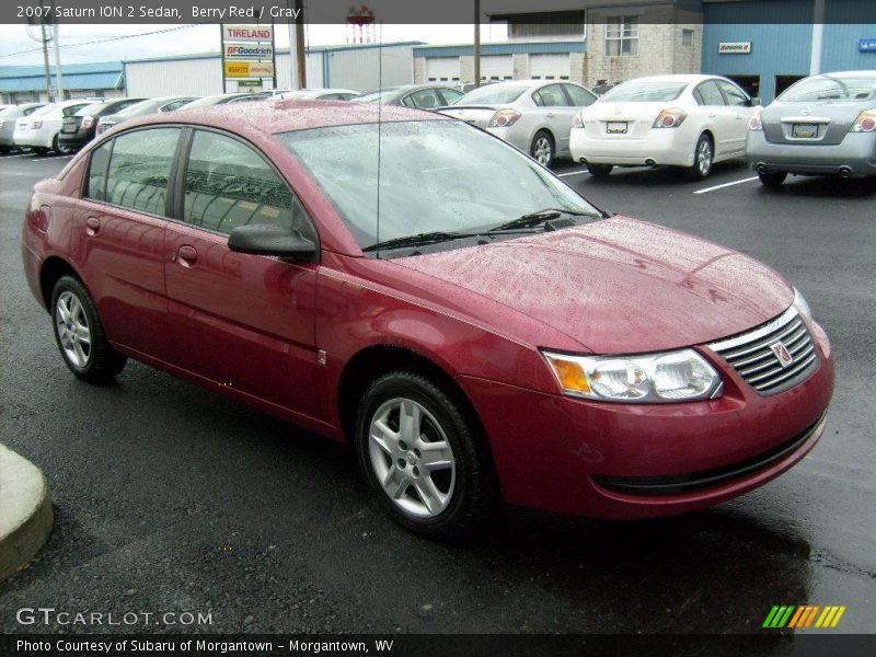 Berry Red / Gray 2007 Saturn ION 2 Sedan