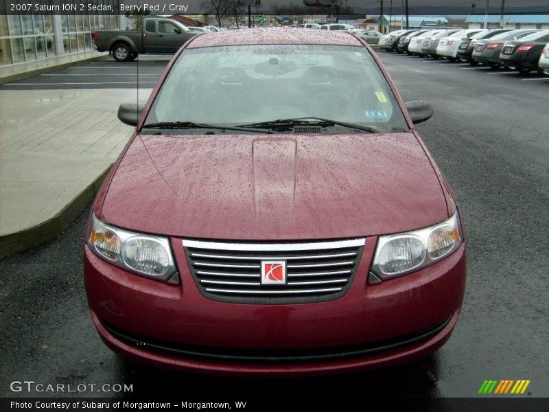 Berry Red / Gray 2007 Saturn ION 2 Sedan