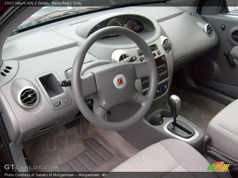 Berry Red / Gray 2007 Saturn ION 2 Sedan