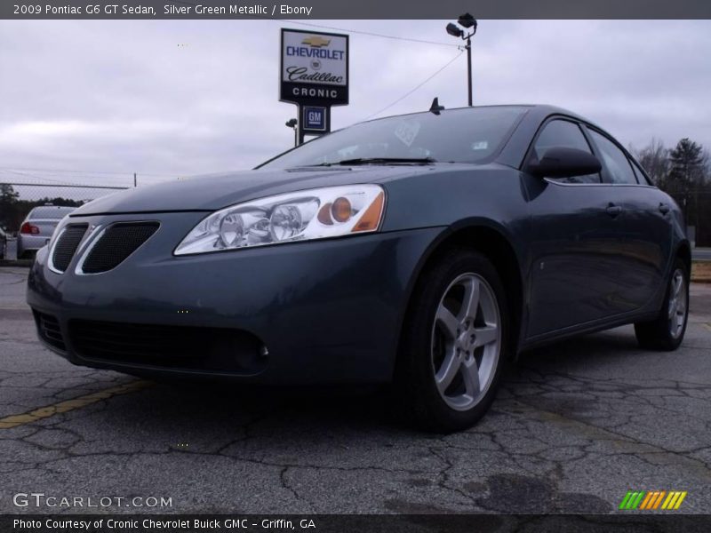 Silver Green Metallic / Ebony 2009 Pontiac G6 GT Sedan