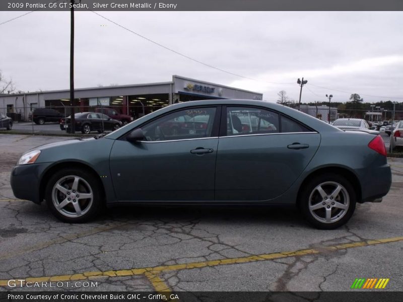 Silver Green Metallic / Ebony 2009 Pontiac G6 GT Sedan