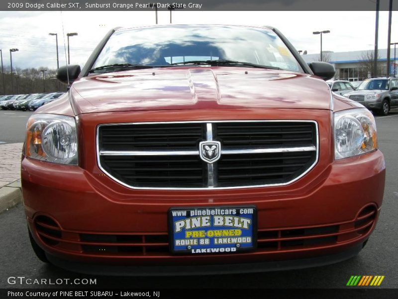 Sunburst Orange Pearl / Dark Slate Gray 2009 Dodge Caliber SXT
