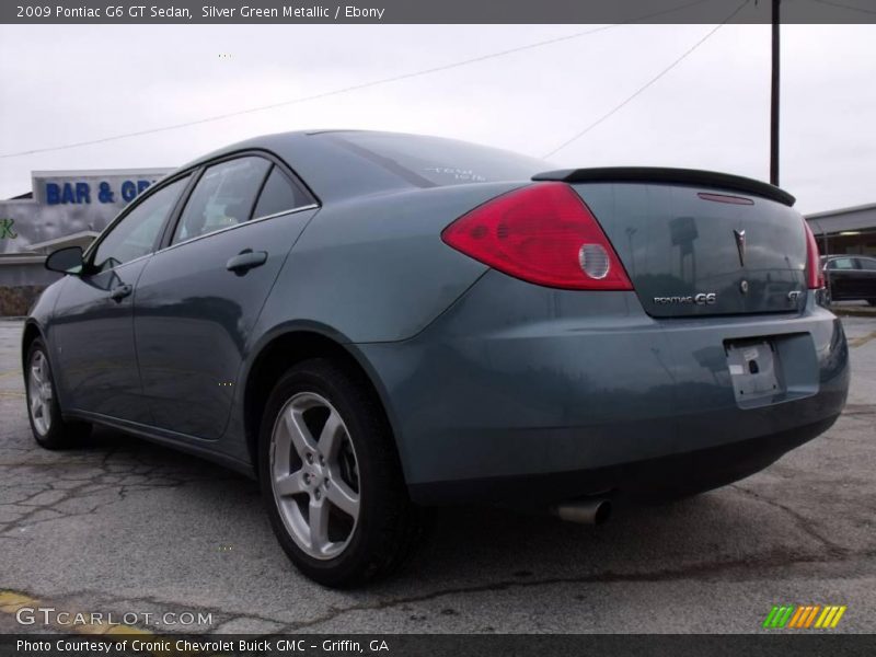 Silver Green Metallic / Ebony 2009 Pontiac G6 GT Sedan