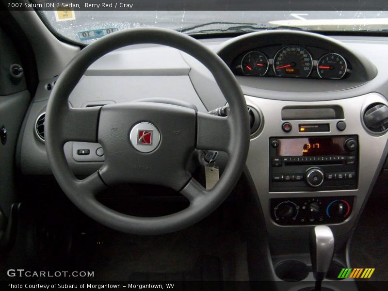 Berry Red / Gray 2007 Saturn ION 2 Sedan