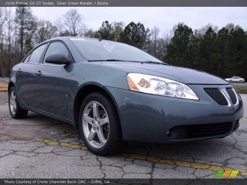 Silver Green Metallic / Ebony 2009 Pontiac G6 GT Sedan